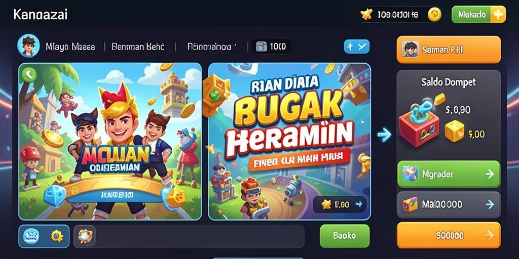Screenshot menunjukkan tampilan antarmuka yang menarik.