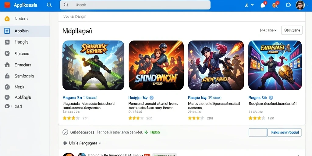 Tampilan awal yang menarik dengan karakter pilihan.